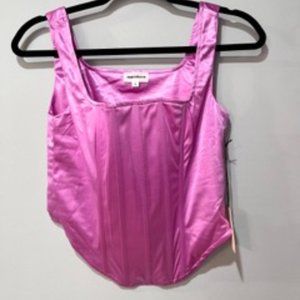 NWT Women's Superdown Corset Top in Purple Size Small